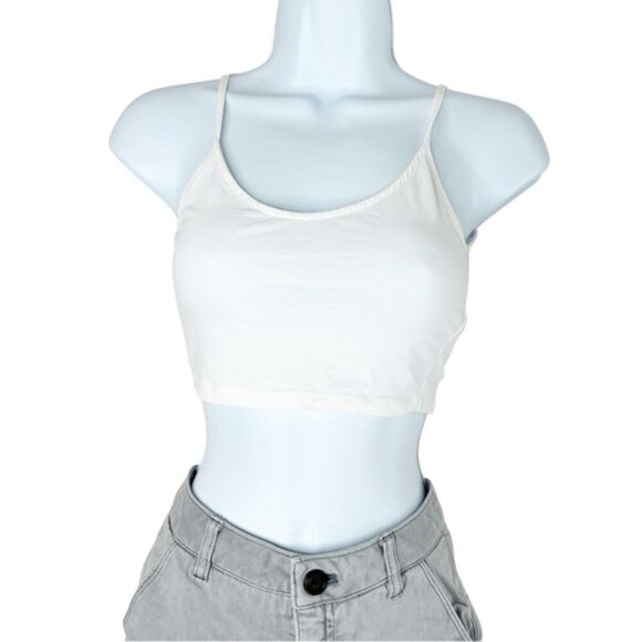 Wilfred Free Aritzia Women's Tank Top Cropped White Size XXS - Picture 2 of 14
